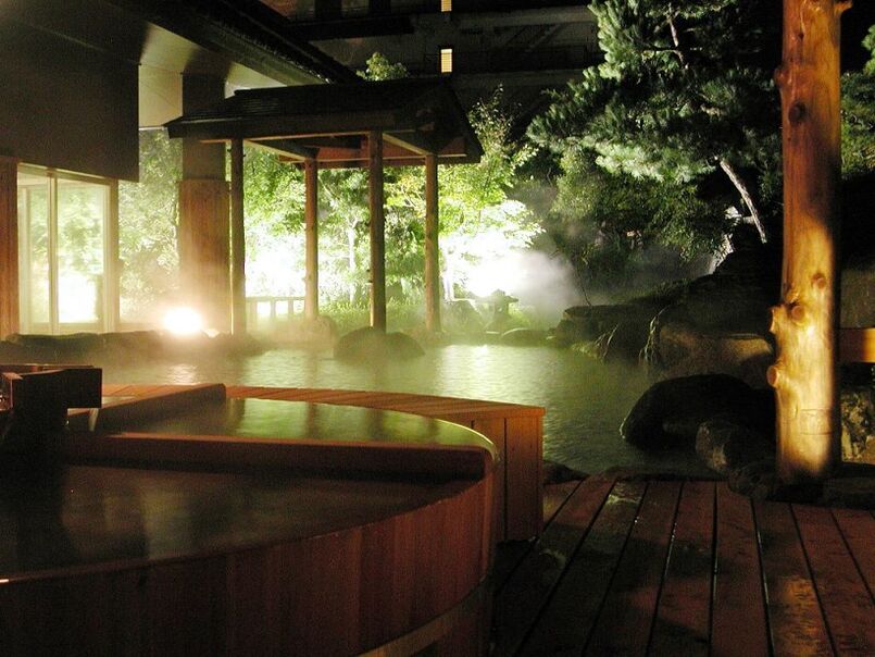 Japanese bath and water procedures to increase potency