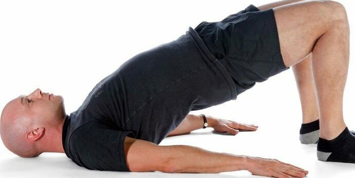 Perform Arch exercise by a man to increase potency